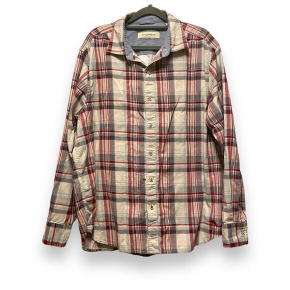 Tommy Bahama Plaid Corduroy Button Down Shirt - Picture 1 of 5